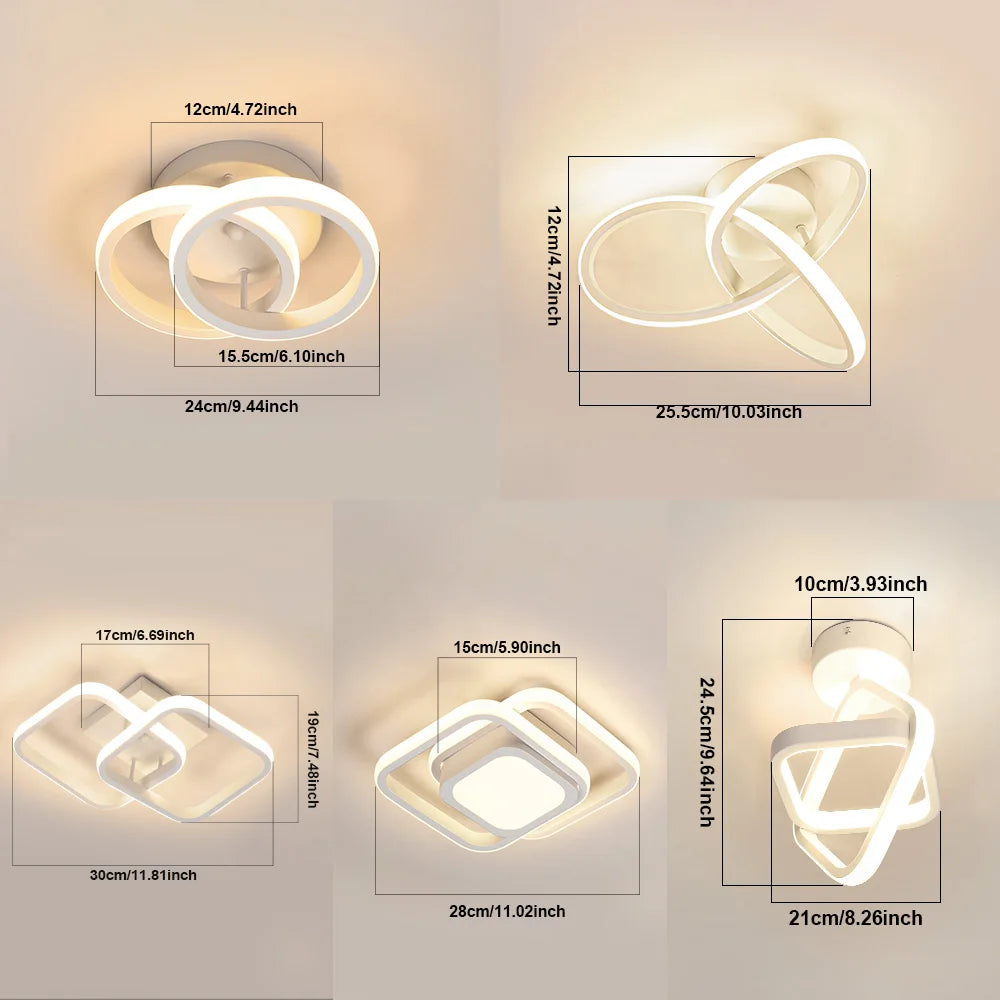 LED Ceiling Lights Modern Style Ceil Light Aisle Balcony Lamps Bedroom Living Room Home Lighting Dining Room Lamp Office Lustre