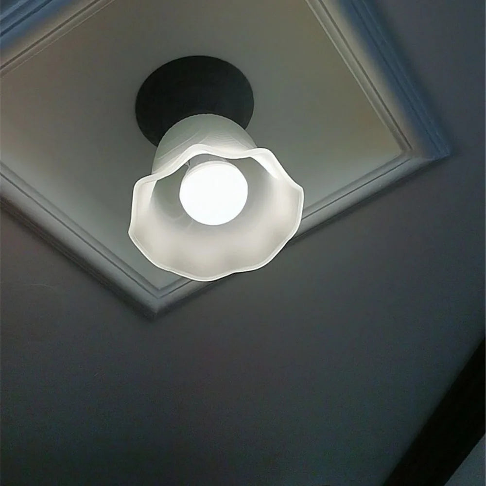 American Style Glass Shade Vintage Celing Lamp Fixture 1 Lights for Kitchen Island Dining Room or Living Room Ceiling Lights