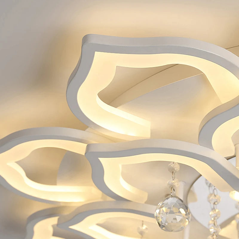 Modern Crystal Chandelier Ceiling Chandeliers For Living Room Lamp Bedroom Kitchen Lustre Indoor Lighting LED Fixtures Lights