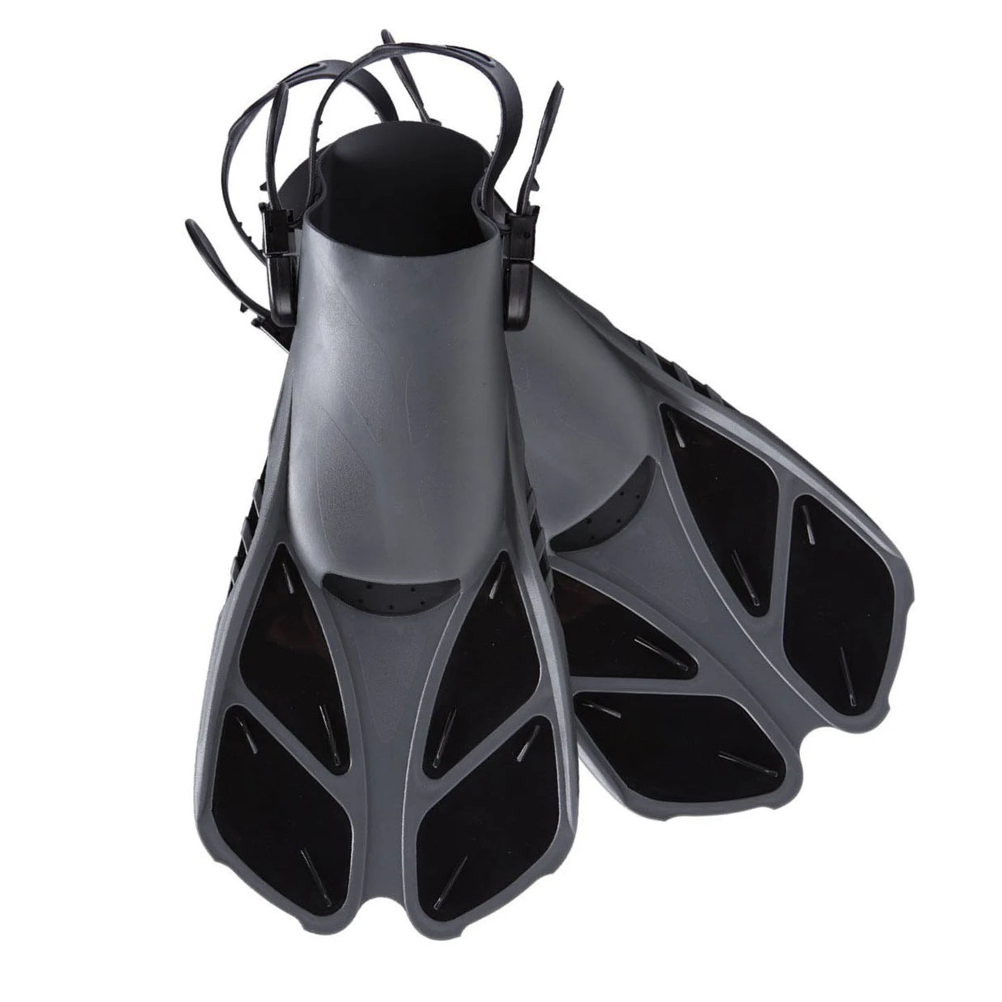 1 Pair Of Flippers Short Adjustable Swimming Fins Adult Short Scuba Snorkeling Shoes Swim Fins Snorkeling Flippers Diving Fins