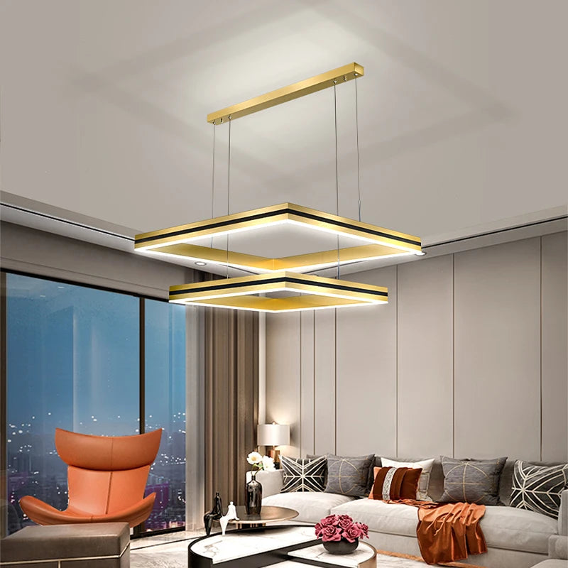 Modern Simplicity Led Ceiling Chandelier for Living Room Bedroom Indoor Lighting Pendant Light Celing Lamp Fixtures Home Decor