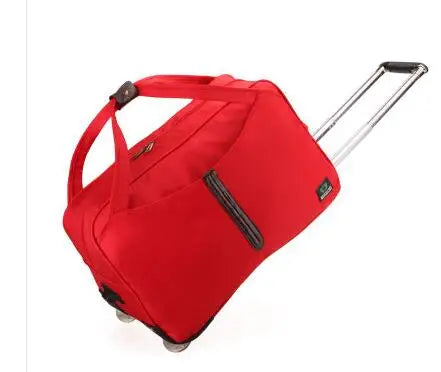 brand cabin luggage bag Rolling suitcase trolley travel bag on wheels for women men travel Duffle Oxford Wheeled Travel bag