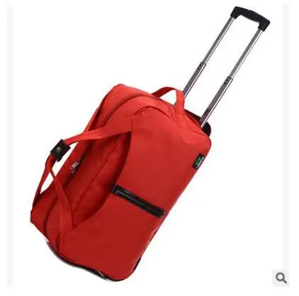 brand cabin luggage bag Rolling suitcase trolley travel bag on wheels for women men travel Duffle Oxford Wheeled Travel bag