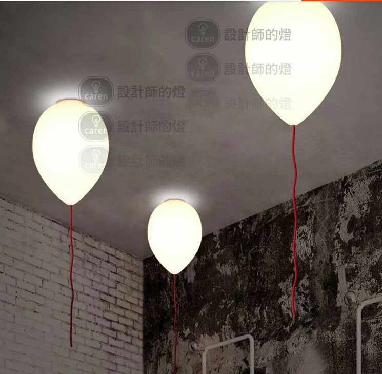 Free Shipping Modern Contemporary Kids Bedroom Balloon Celing Lights Creative White Fashion Ceiling Lamp E27 LED bulb for home