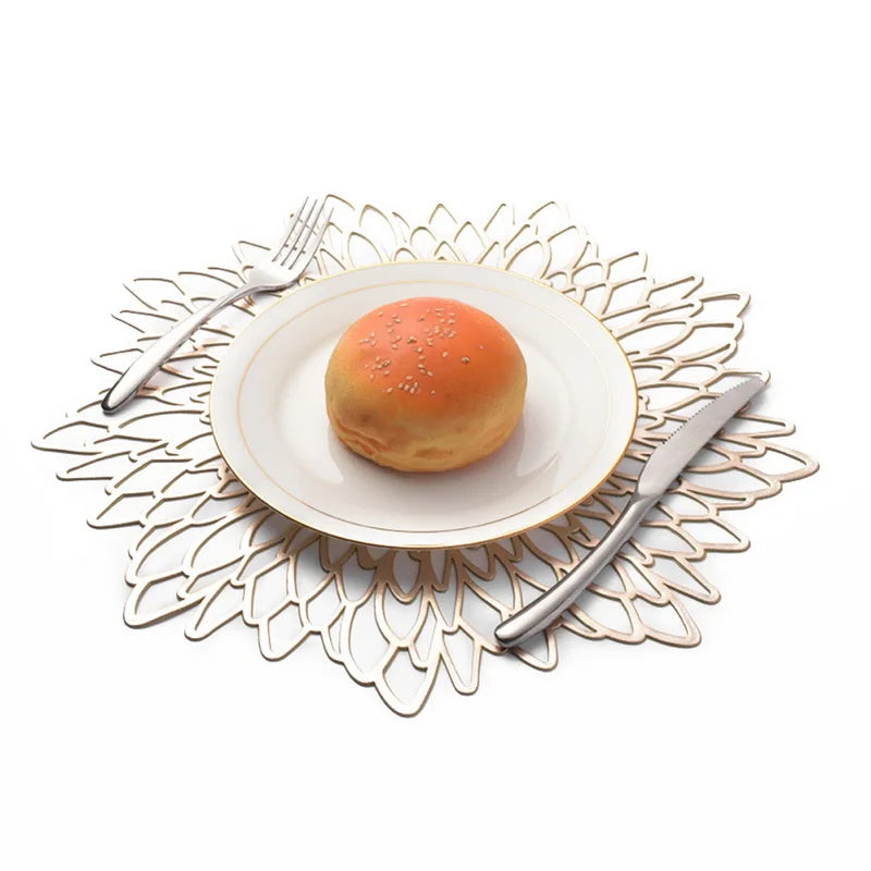 Dining Table Placemat Lotus Leaf Leaf Pattern Kitchen Plant Coffee Table Mats Cup Coasters Plate Coasters Home Decor placemat