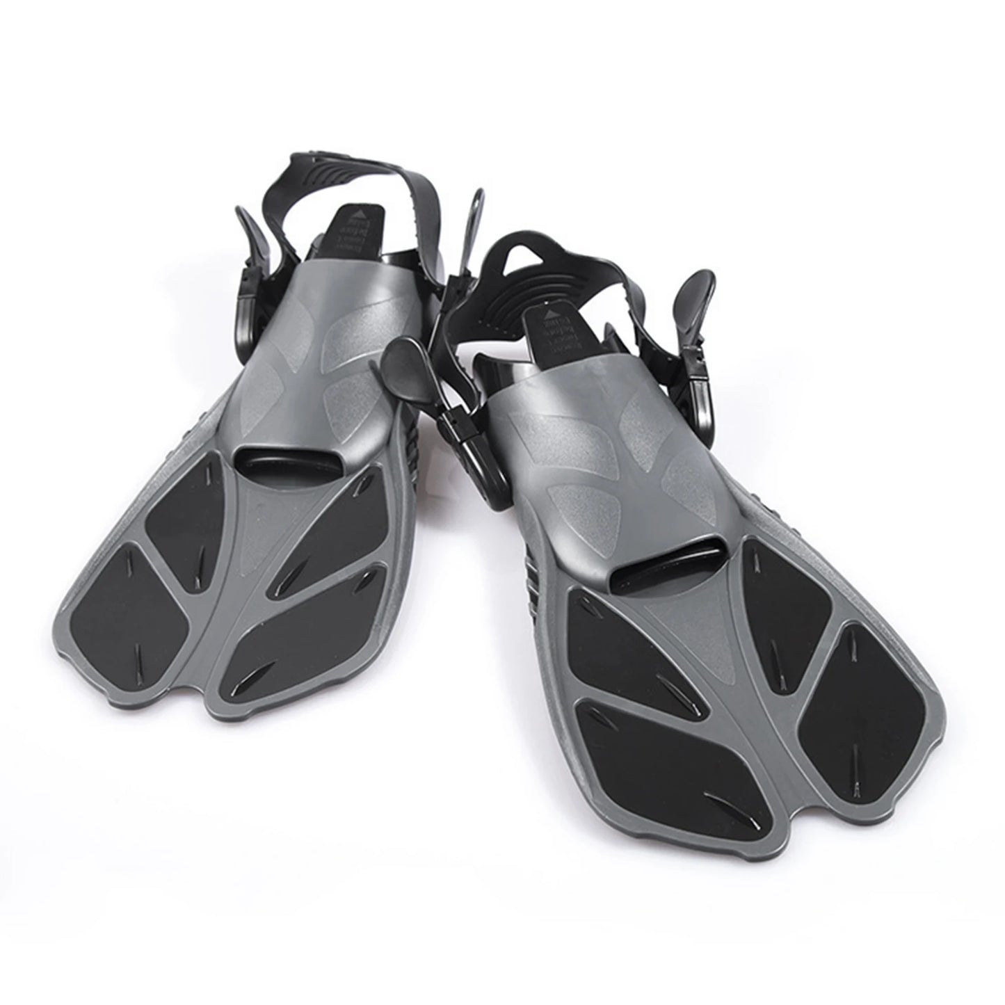 1 Pair Of Flippers Short Adjustable Shoelace Swim Fins Outdoor Travel Fins For Snorkeling Wear-resistant Non-slip Swimming Aid