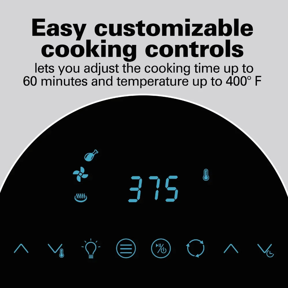 11 Liter Air Fryer Oven with Rotisserie and Rotating Basket