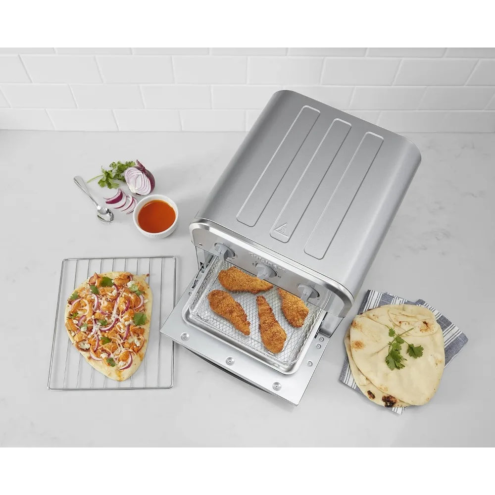 Compact Airfryer Toaster Oven, 1800-Watt Motor with 6-in-1 Functions and Wide Temperature Range, Large Capacity Air Fryer