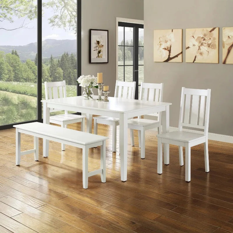 Better Homes and Gardens Bankston Dining Chair, Set of 2, White Accent Chairs for Living Room Dining Chairs