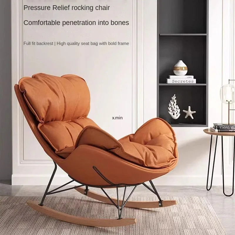 Rocking Chair Reclining Chair Adult Living Room Home Single Lounge Lazy Sofa Lobster Snail Chair Furniture كرسي استرخاء
