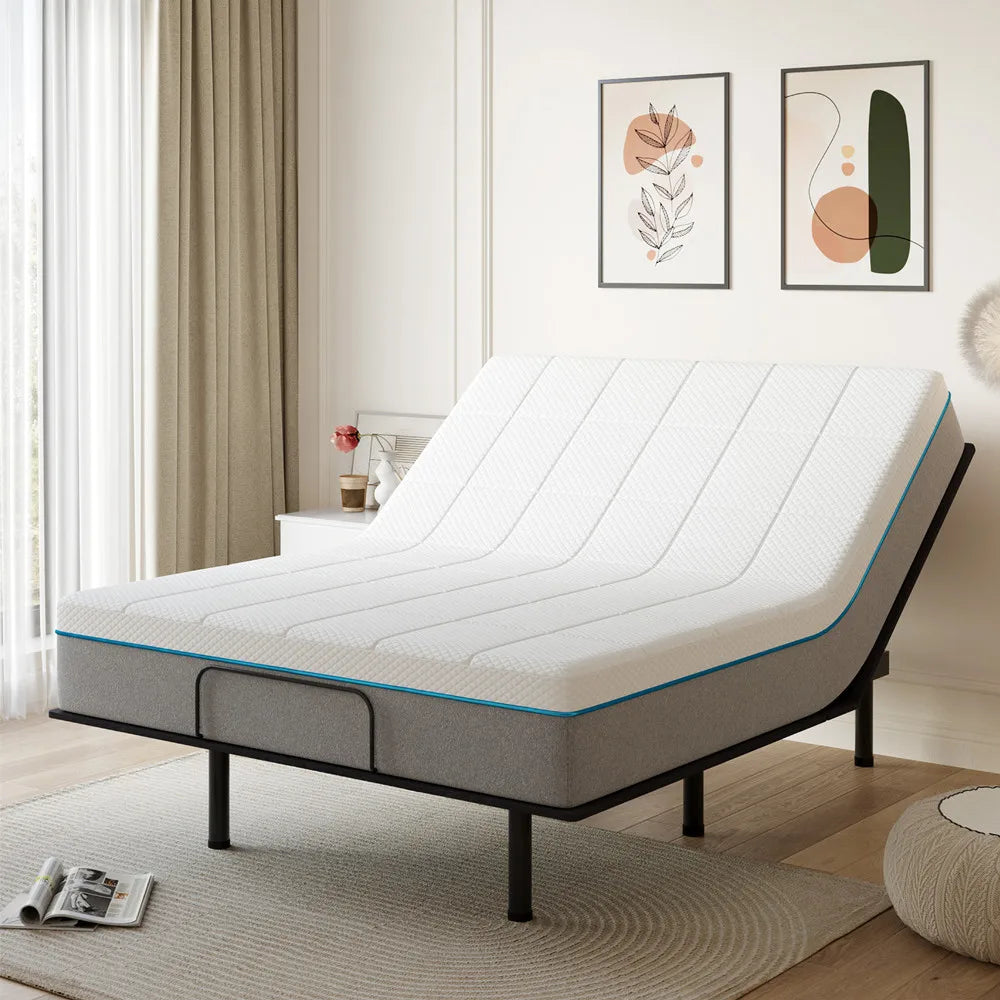 Full /Twin XL Adjustable Bed Base Frame with Wireless Remote, Independent Head & Foot