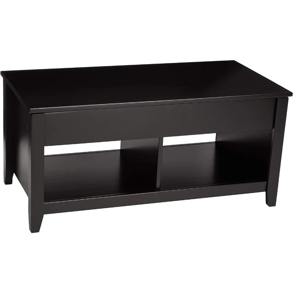 Lift-Top Storage Rectangular Coffee Table Black Coffee Table for Living Room 40 in X 18 in X 19 in Side Tables Furniture Home