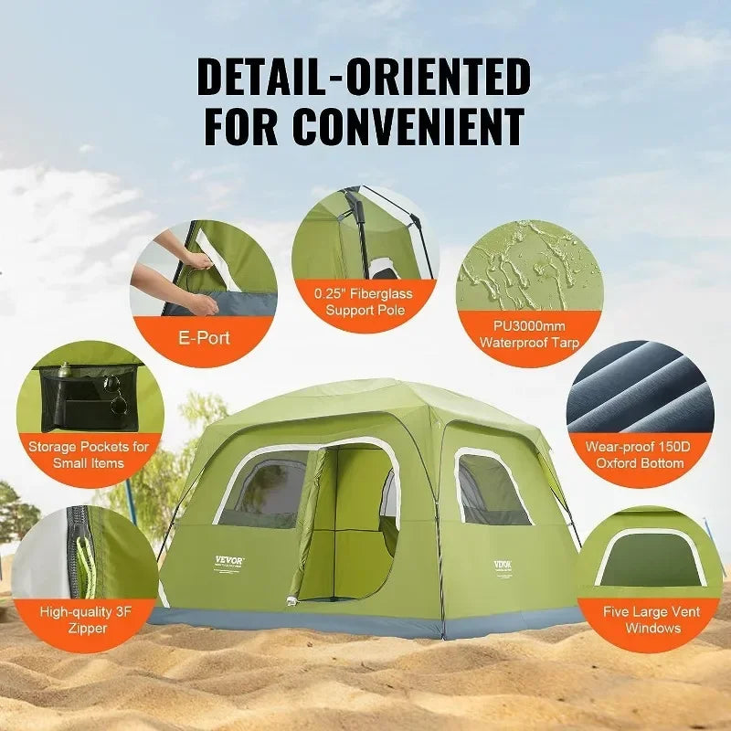 DZQ inflatable toys Camping Tent,Easy Setup Waterproof Backpacking Tent, for Outdoor Family Camping,, Mountaineering Travel