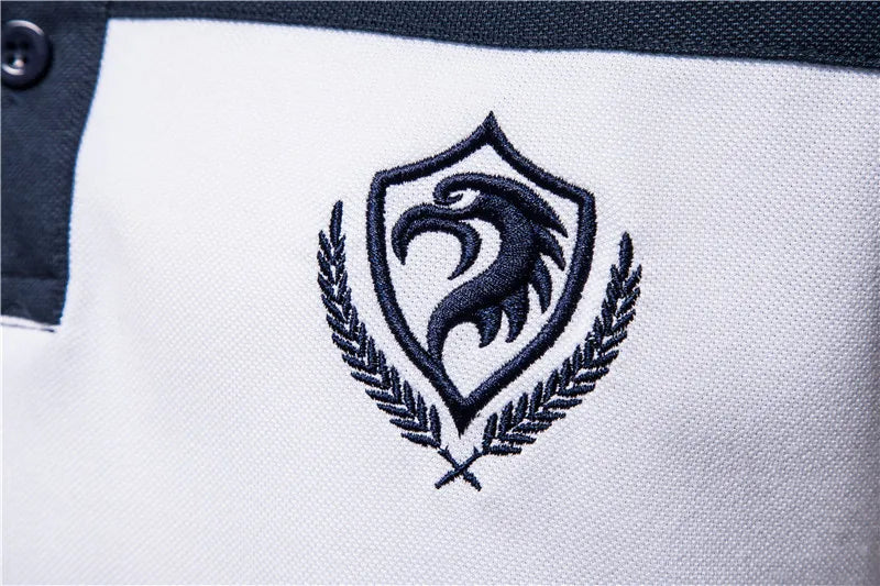 AIOPESON Brand Cotton Polo Shirt Men 2021 New Summer Patchwork Casual Business Short Sleeve Social Mens Polos Mens Clothing