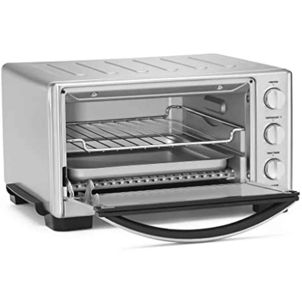2023 New TOB-1010 Toaster Oven Broiler, 11.875" X 15.75" X 9", Stainless Steel