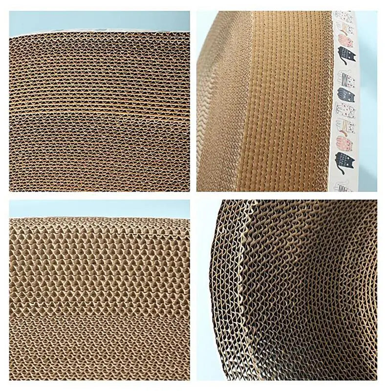 Cat Scratching Pad Durable Oval-shaped High-Density Cat Scratch Pad for Indoor Cats Cardboard Scratching Posts Scratching Pads