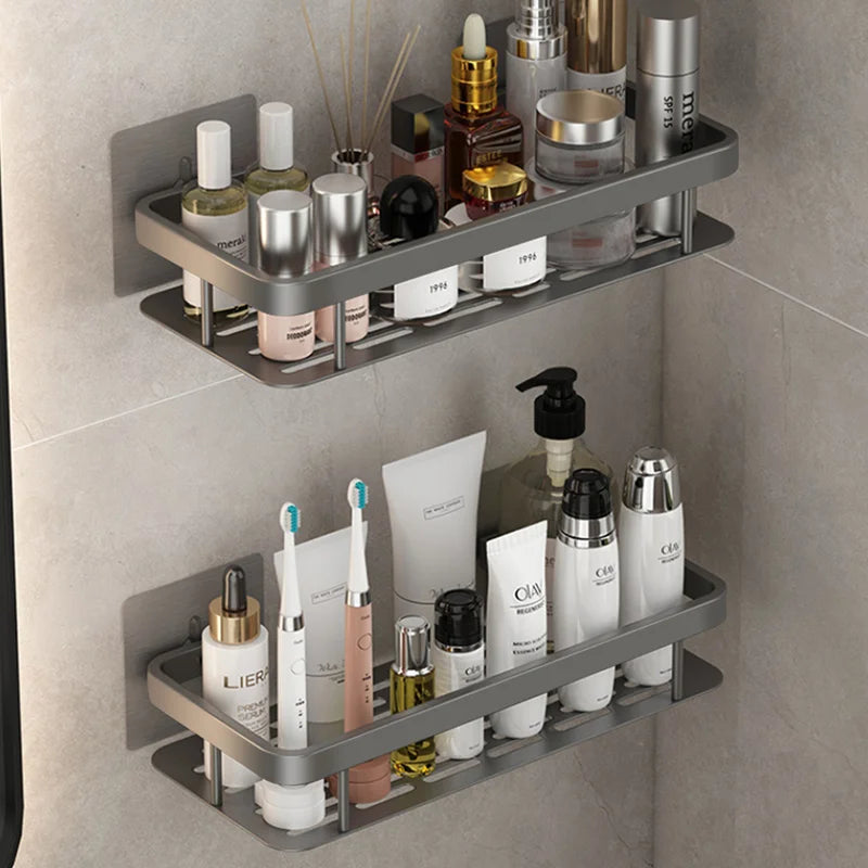Bathroom Shelves No-drill Corner Shelf Shower Storage Rack Holder Toilet Organizer Bathroom Accessories