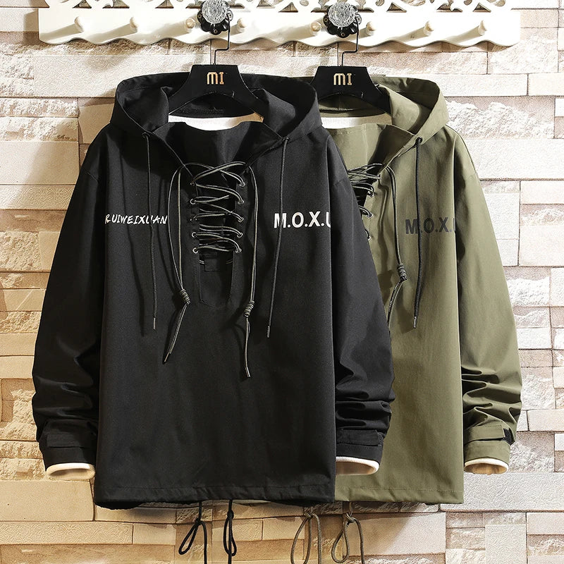 Men's Tracksuit Streetwear Two-piece Set Sweat Suit Polyester Overalls Men's Jacket and Harem Pants 2023 Hip Hop Mens Clothing