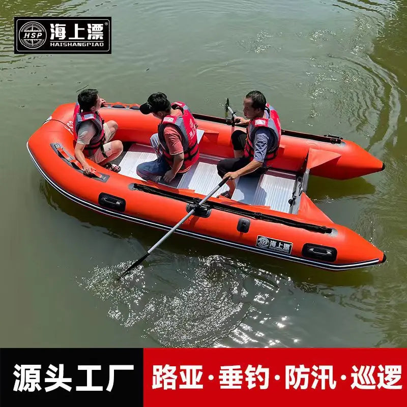 Floating Rubber Kayak At Sea Flood Prevention Stormboat 8/10/12 Person Fishing Lifeboat Canoeing 카약