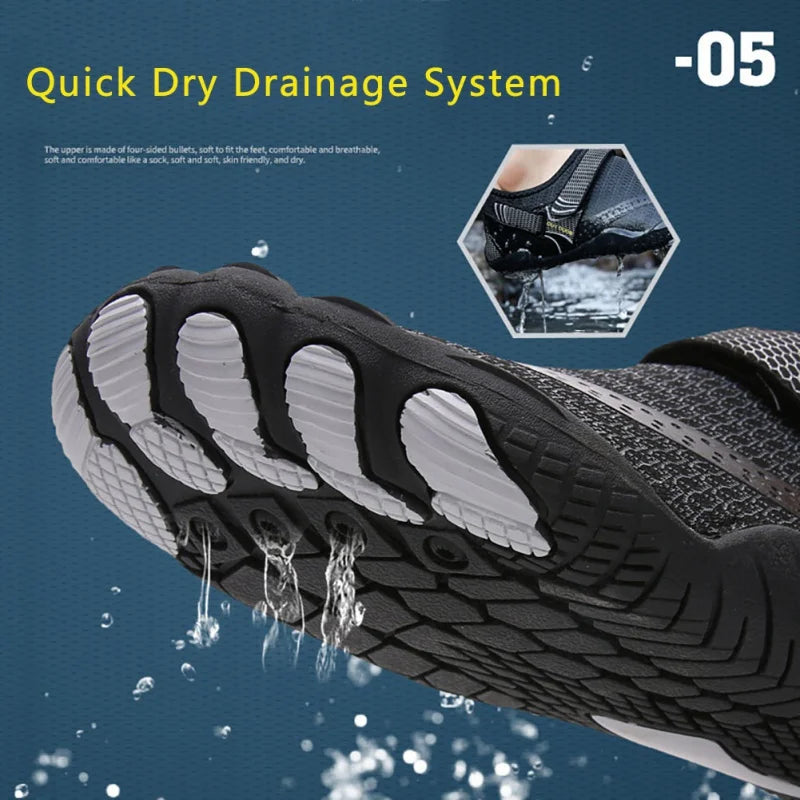 Elastic Quick Dry Aqua Shoes Plus Size Nonslip Water Shoes For Women Men Breathable Surfing Swimming Beach Sneakers