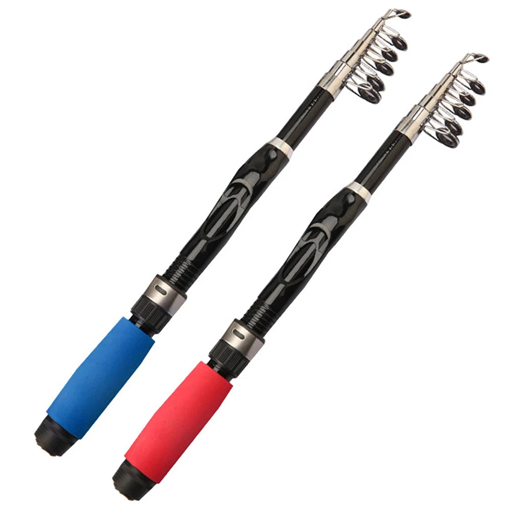 Telescopic Fishing Rod Glass Reinforced Steel Ultra Light Crappie Rod Portable Travel Stream Fishing Pole for Trout Bass Carp