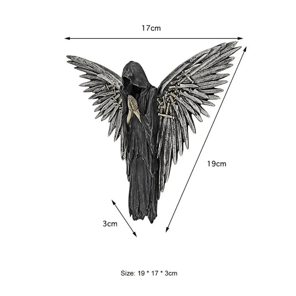 Warrior Sculpture Resin Crafts Hanging Home Decor Wall Halloween Decoration Wall Ornaments Living Room Decoration Statue