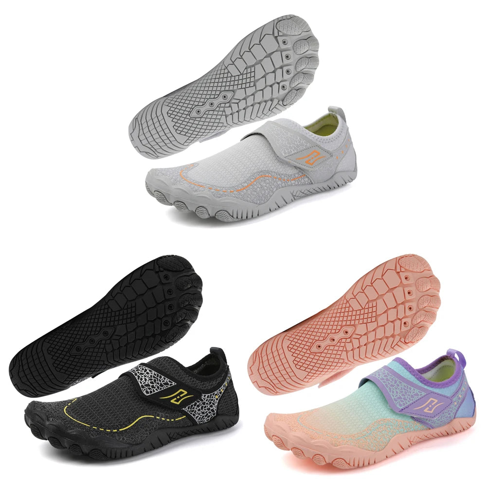 Summer Elastic Quick Dry Aqua Shoes Beach Barefoot Slippers Women Unisex Swimming Water Wading Shoes Wear-resistant Outdoor
