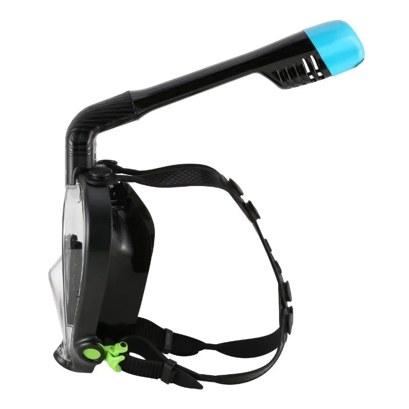Full-Face Snorkeling Mask, Black S/M,DivingWater amusement Free-diving