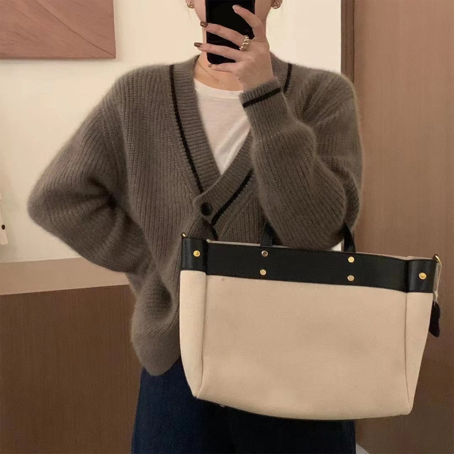 2023 New Cardigans For Woman French Style Sweater Cardigan Autumn Winter Button Knitted Sweaters Outerwears кардиган женский