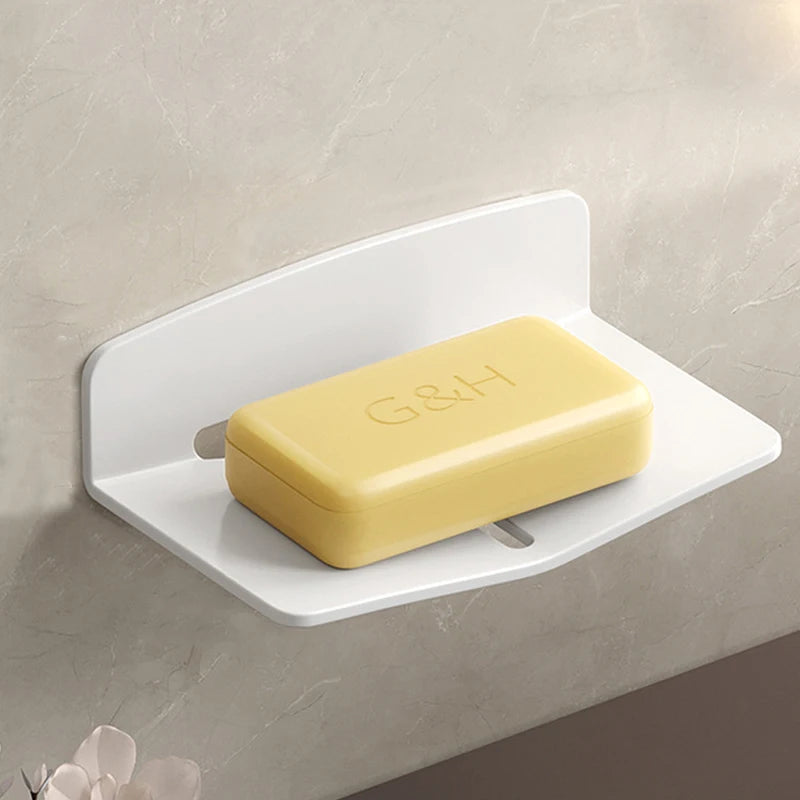 Bathroom Soap Dish Wall Mounted Shower Soap Holder Bathroom Storage Rack Organizer Soap Dishes Kitchen Basket Tray Rack