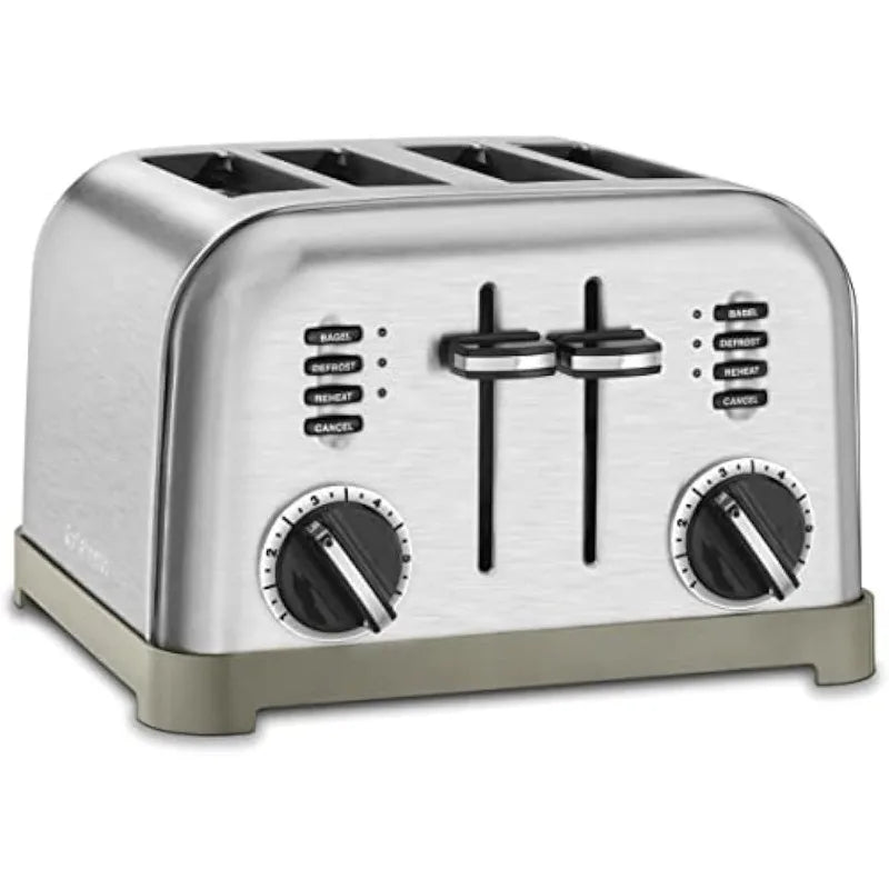 4 Slice Toaster Oven, Brushed Stainless, bread toaster