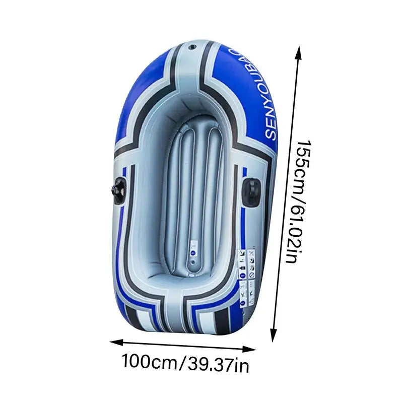 Inflatable Boat Thick Foldable Inflatable Touring Kayak Multipurpose Kayak With Air Chambers For Touring Floating On River Lakes