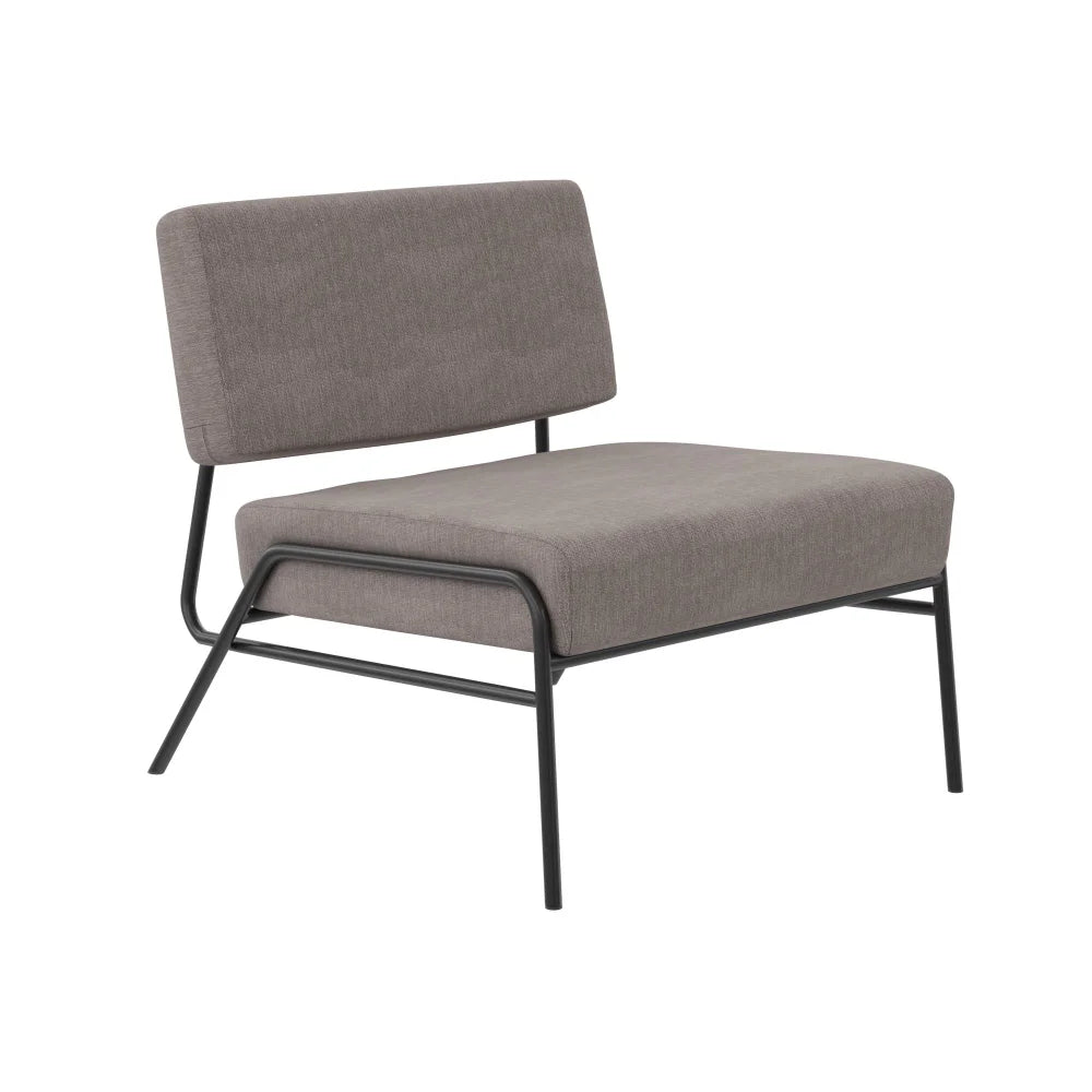 Rory Accent Chair, Light Gray Linen Living Room Furniture Lounge Chair Luxury Modern Sofa Bed