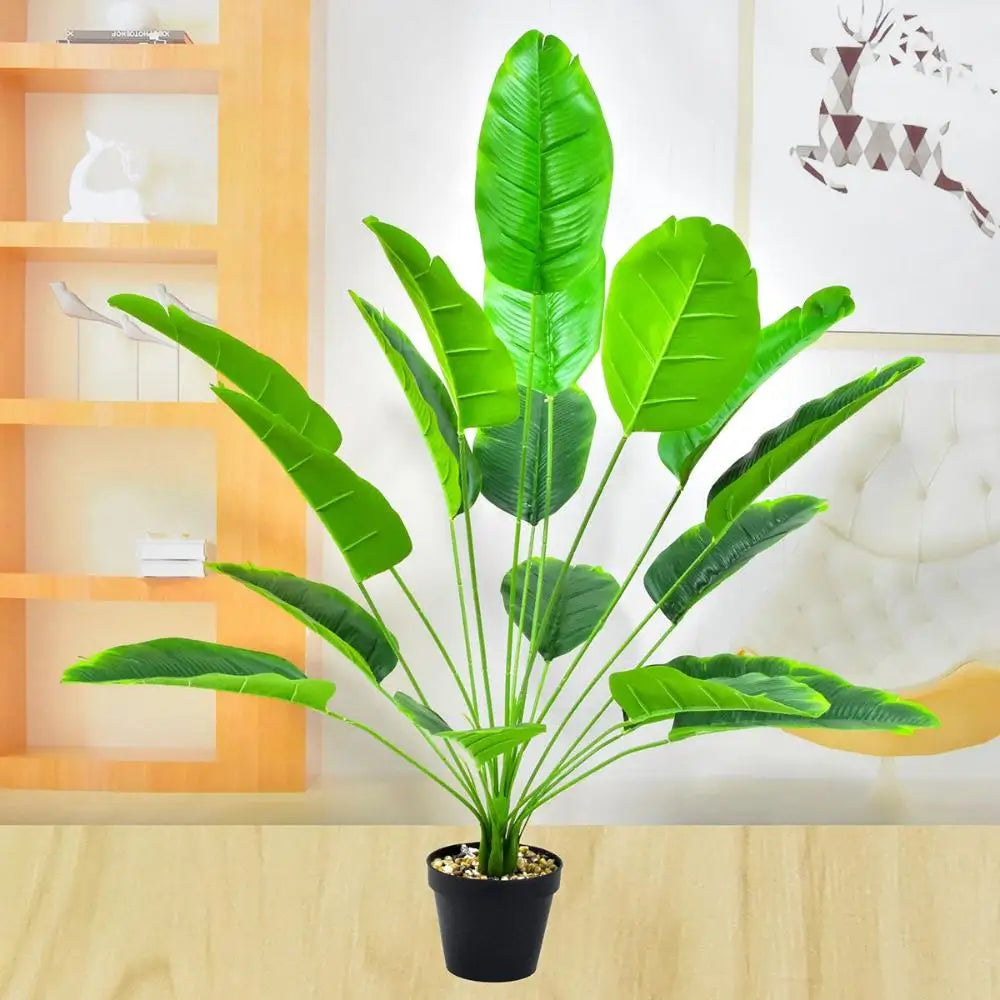 1 PCS Large Faux Banana Tree Simple Fake Greenery Plant Creative Artificial Tropical Palm For Garden Decor