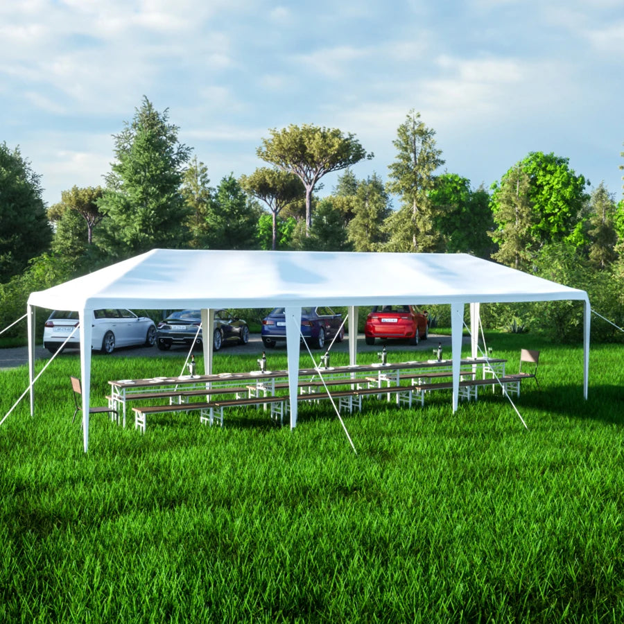 10x30' Wedding Party Canopy Tent Outdoor Gazebo with 8 Removable Sidewalls,Sturdy & Durable Construction For Outdoor Events
