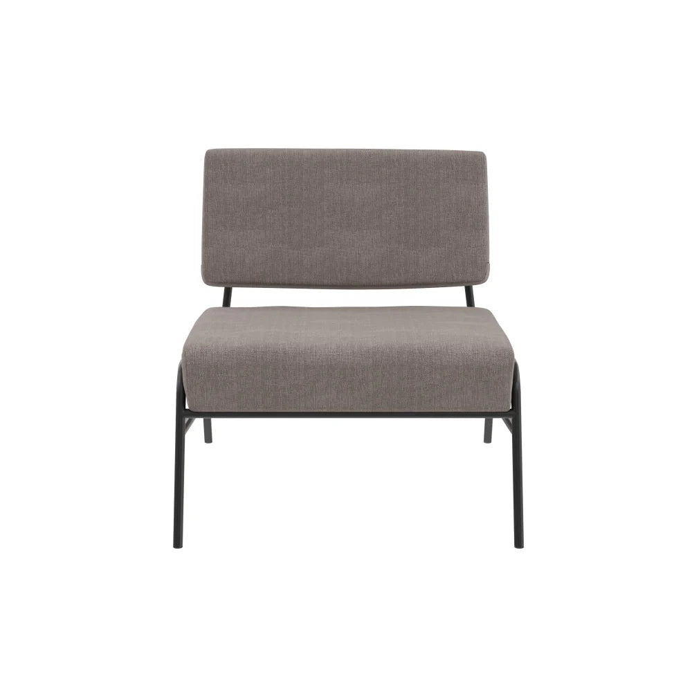 Rory Accent Chair, Light Gray Linen Living Room Furniture Lounge Chair Luxury Modern Sofa Bed