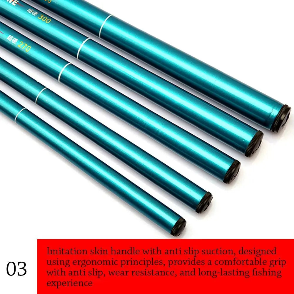 1.5/1.8/2.1/2.4/2.7/3.0/3.6m Carbon Fiber Fishing Rod Telescopic Ultra-light Hard Pole for Stream Freshwater Fishing Pole