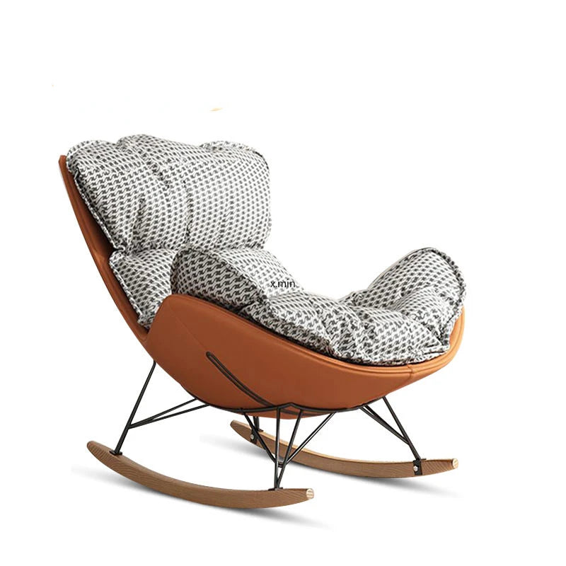 Rocking Chair Reclining Chair Adult Living Room Home Single Lounge Lazy Sofa Lobster Snail Chair Furniture كرسي استرخاء