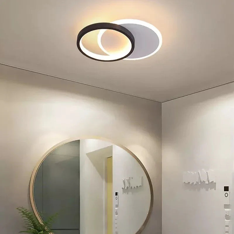 Modern LED Ceiling Light Corridor Bedroom Ceiling Light With Crystal Lampshade Living Room Balcony Indoor Home Lighting Fixtures