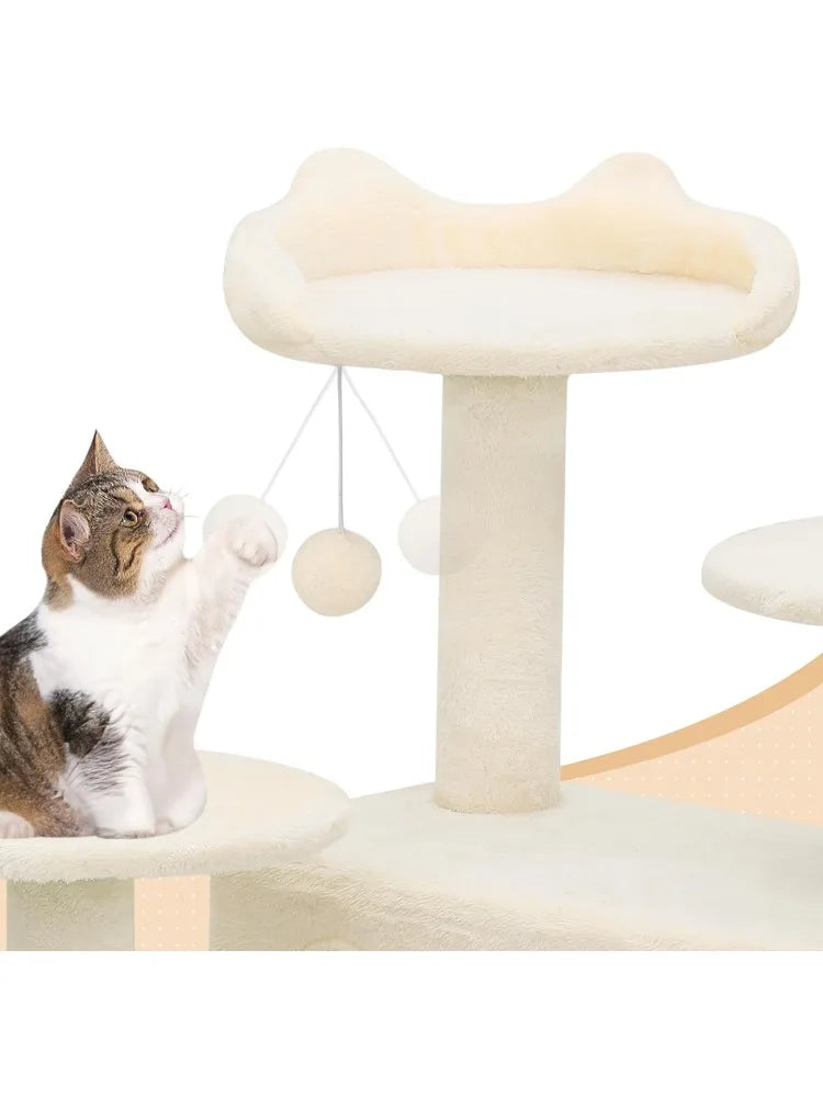 Cat Tree, 70 Inch Cat Tree Tower with 2 Condo,
