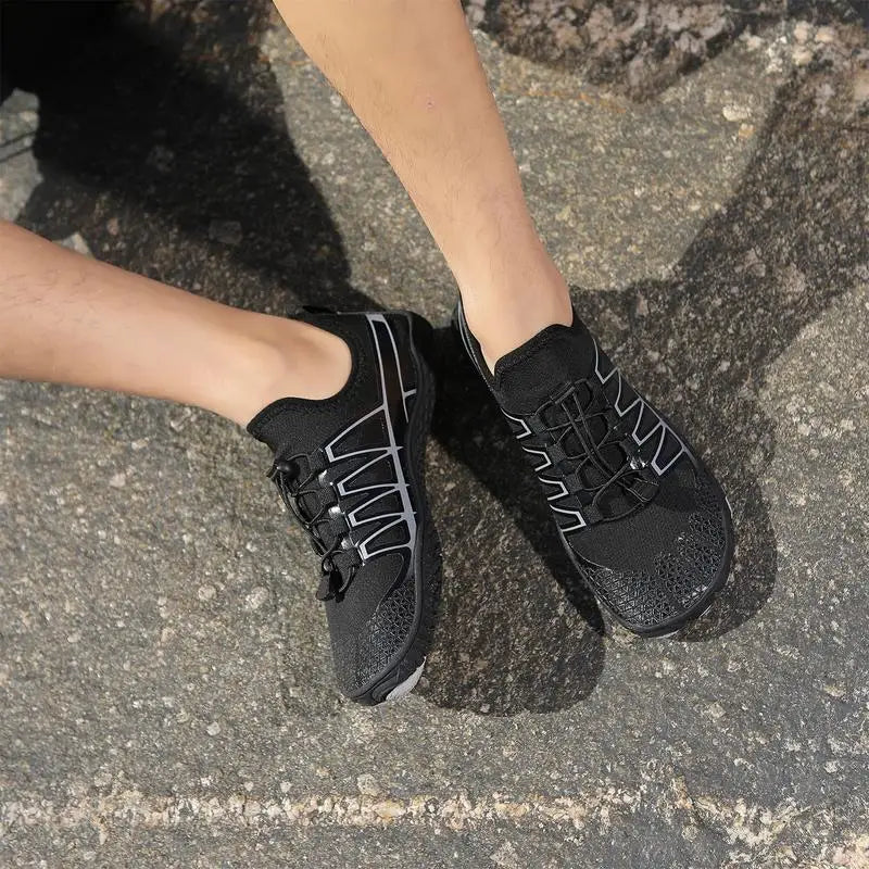 Beach Shoes Women Flexible Rubber Sole Beach Shoes Unisex Non-Slip Quick Drying Barefoot Shoes Swimming Supplies for Cycling