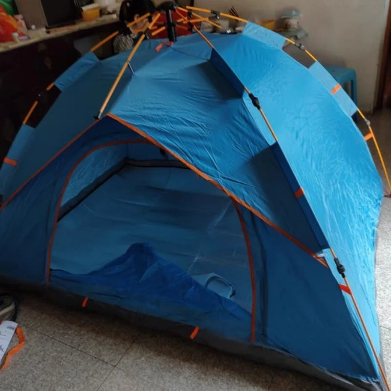 Tent Fully Automatic Spring Compression Quick Opening Tent Outdoor Thickened Sunscreen and Rainproof Beach Tent Outdoor Camping