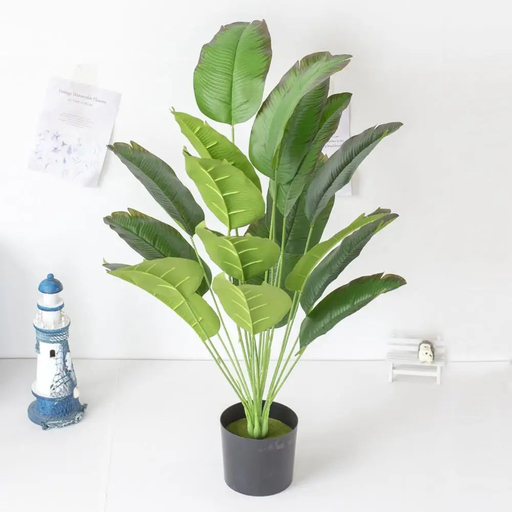 1 PCS Large Faux Banana Tree Simple Fake Greenery Plant Creative Artificial Tropical Palm For Garden Decor