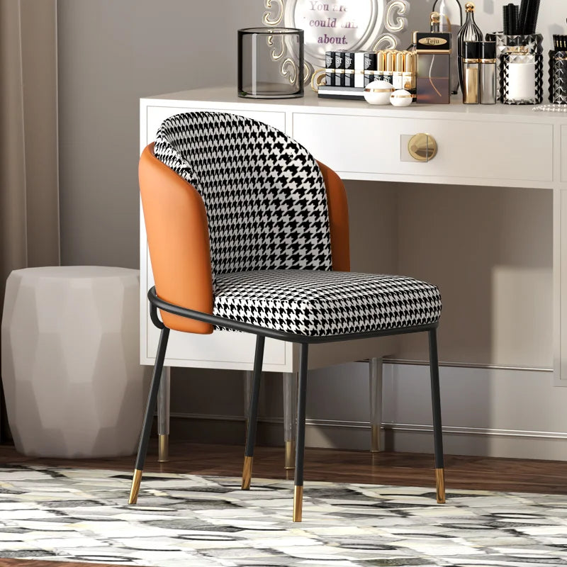 Design Salon Dining Chairs Nordic Modern Outdoor Vanity Accent Chair Party Gaming Kitchen Silla Comedor Home Furniture DC006