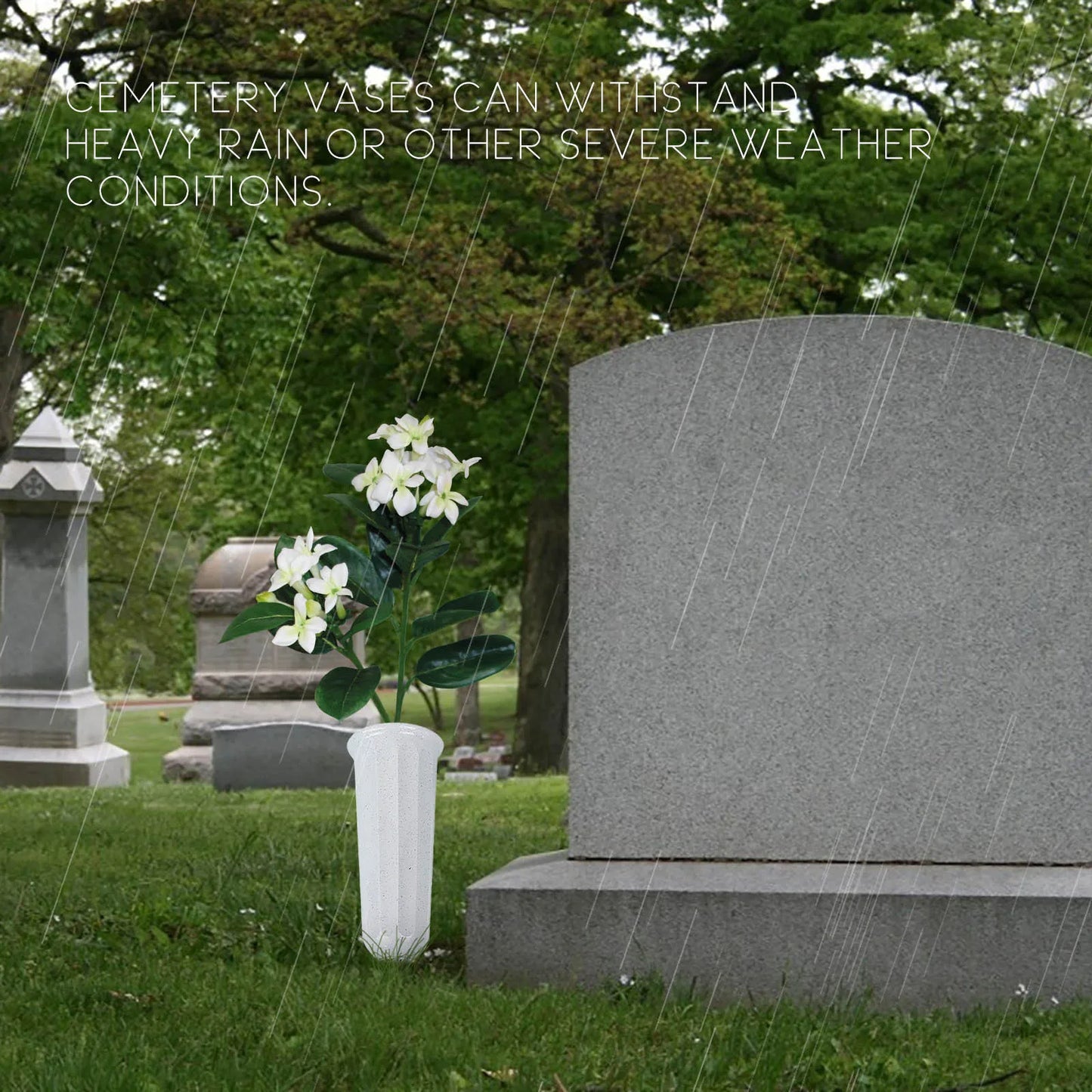 Free Shipping Items Cemetery Flower Vase Memorial Floral Vase With-stake Plastic In Ground Cemetery Room Decor Decoración Hogar