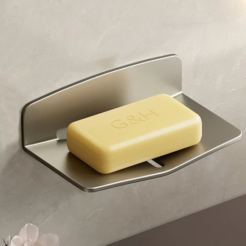 Bathroom Soap Dish Wall Mounted Shower Soap Holder Bathroom Storage Rack Organizer Soap Dishes Kitchen Basket Tray Rack