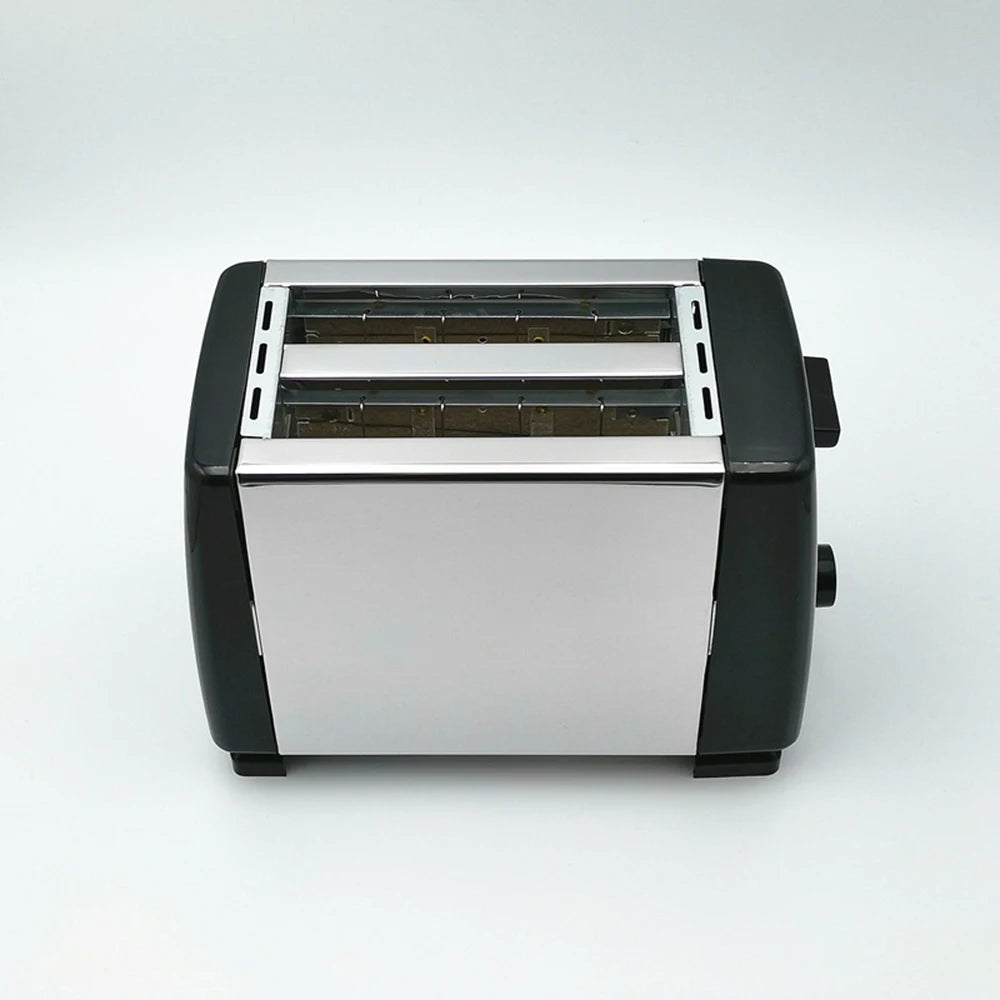 2 Slices Automatic Fast heating Bread Toaster Household Breakfast Maker Stainless steel Toaster Oven Baking Cooking 700W 220V