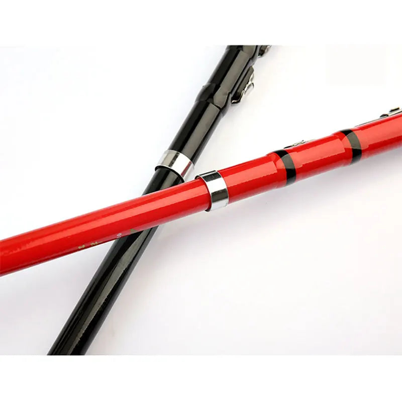 Fishing Rod Portable Spinning Casting Rear Cork Handle Low Wire Friction Ceramic Guide Ring Firmness Light Weight Fishing Pole