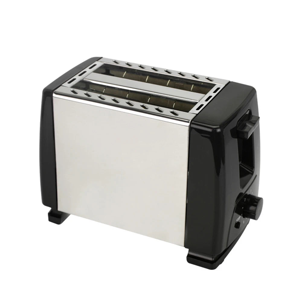 2 Slices Automatic Fast heating Bread Toaster Household Breakfast Maker Stainless steel Toaster Oven Baking Cooking 700W 220V