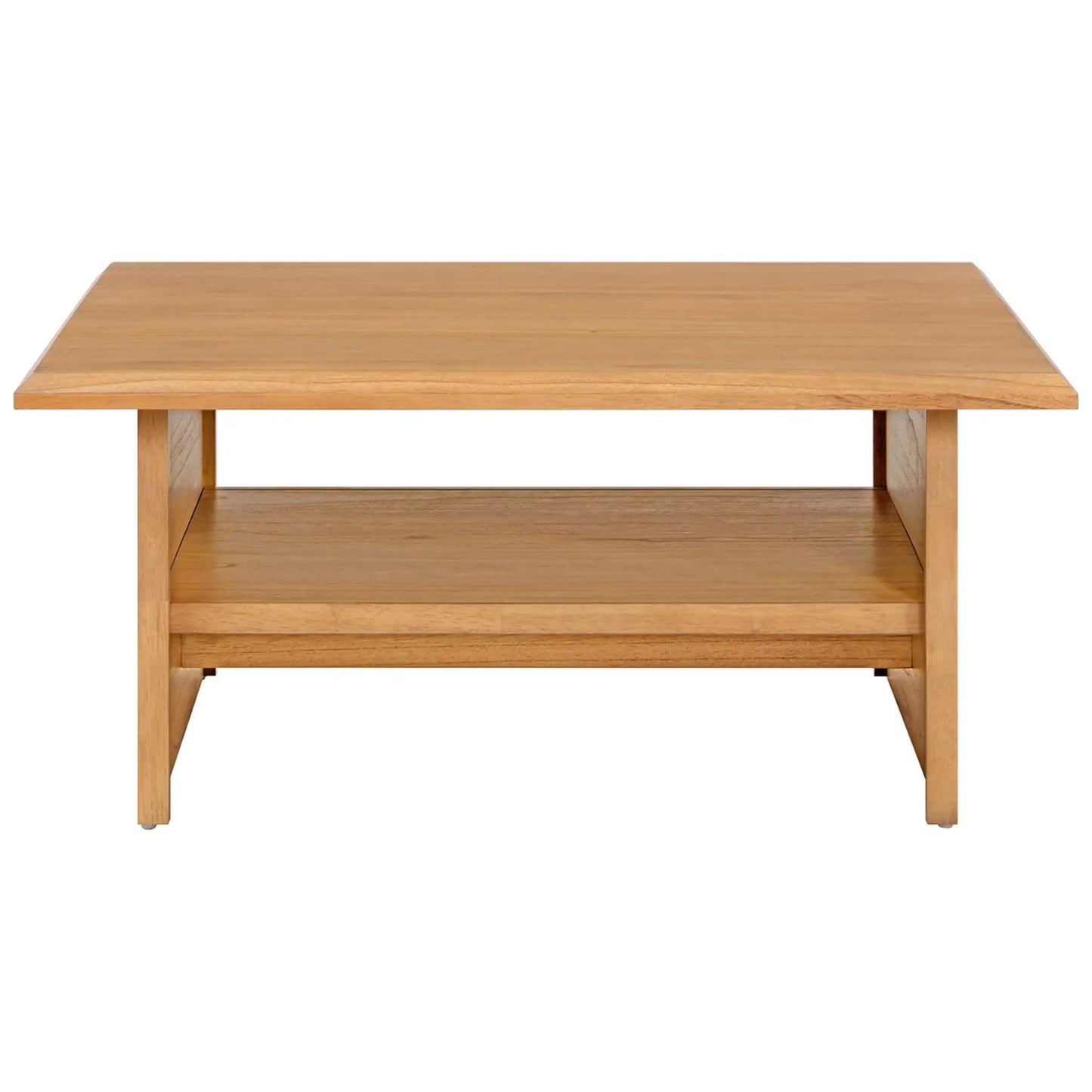 Pembrook Coffee Table with Solid Wood Frame, Natural Oak finish for Living Room, Small Rising Wooden Dining Center Tables